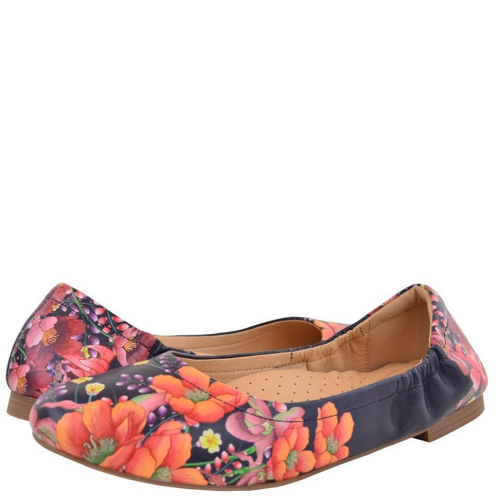 Anuschka Natalie Printed Leather Ballet Flat 4221